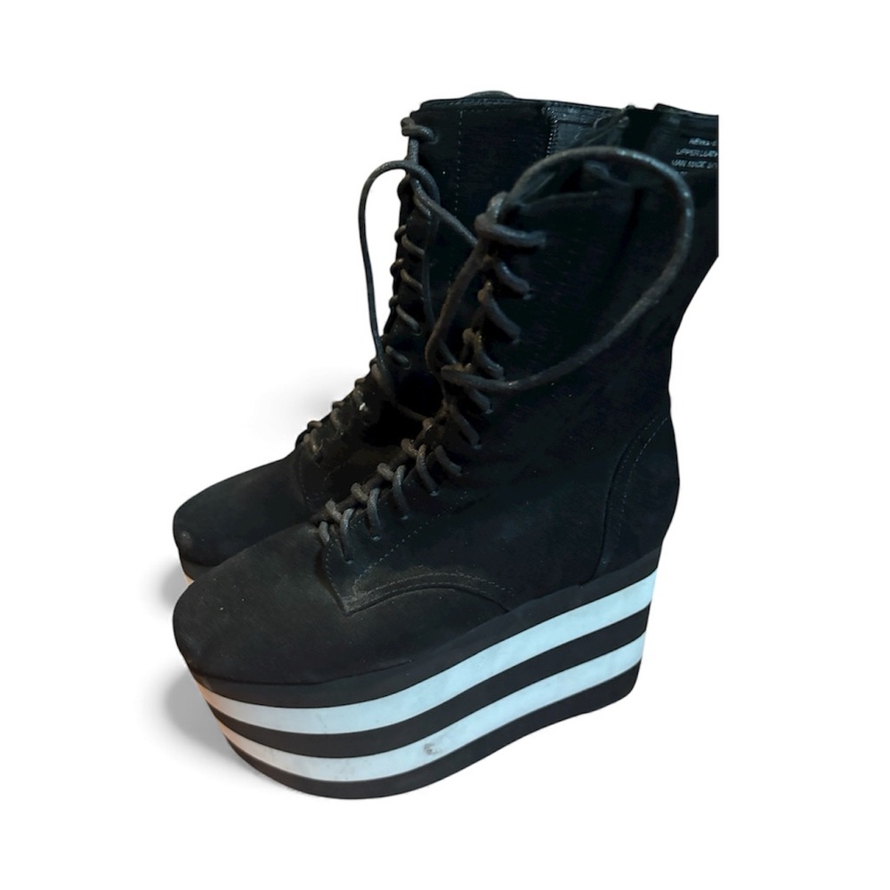 Rare Jeffrey Campbell platform sneaker boots